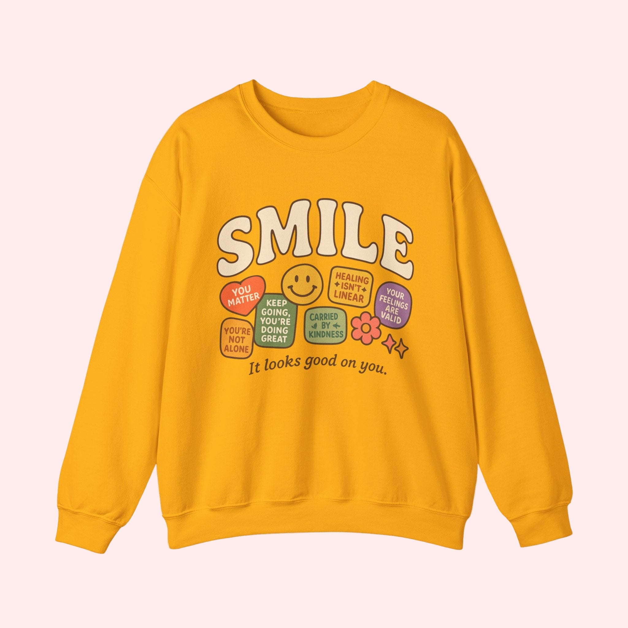 Smile Patchwork Crewneck - Smile Clothing