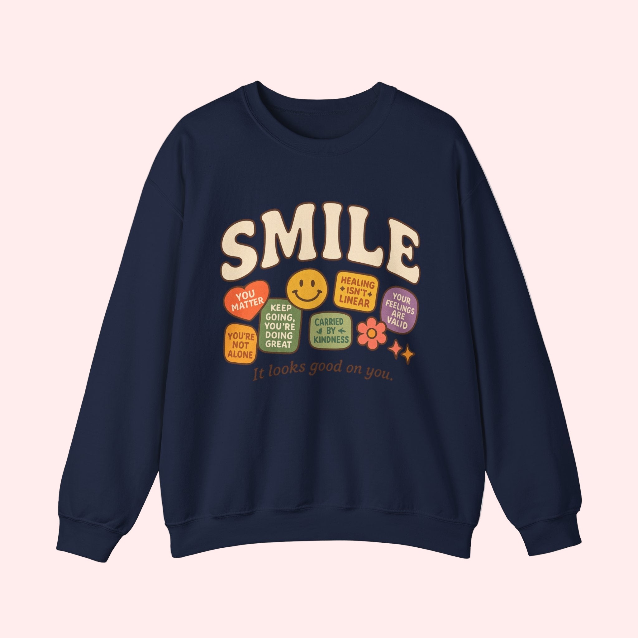 Smile Patchwork Crewneck - Smile Clothing