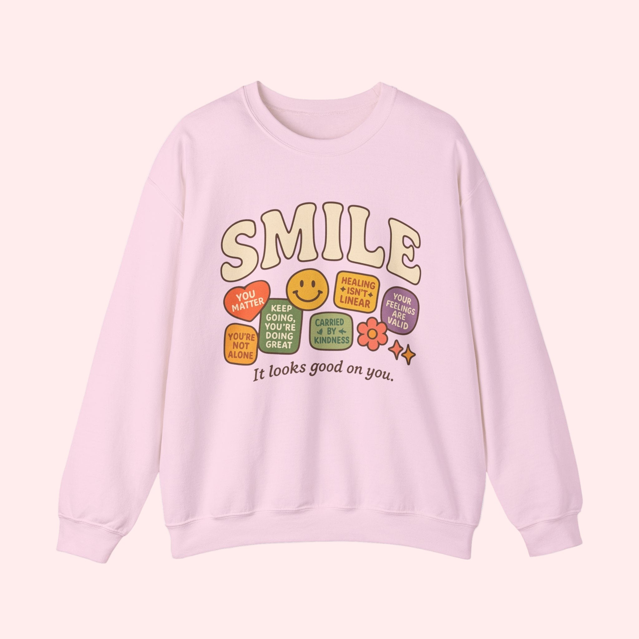 Smile Patchwork Crewneck - Smile Clothing