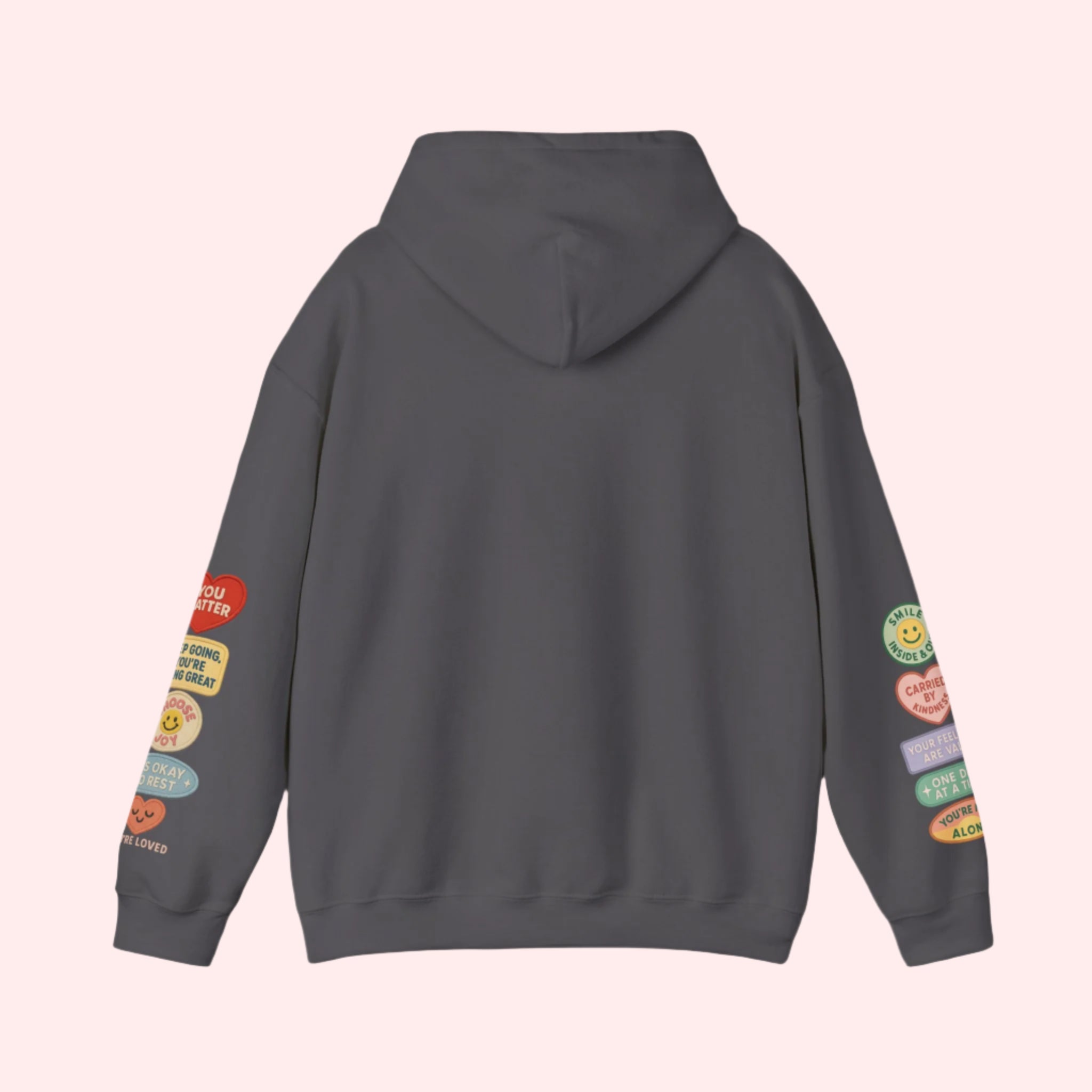 Smile Affirmations Patchwork Hoodie - Smile Clothing