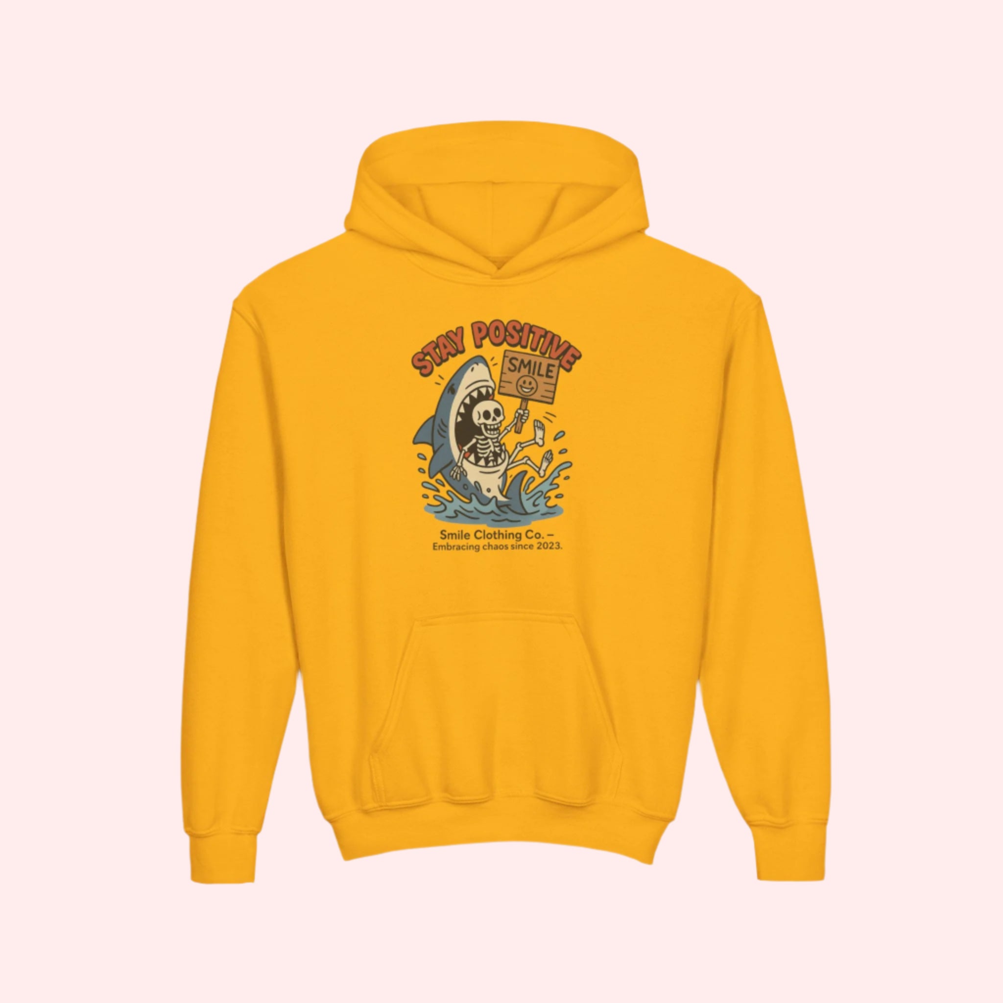 Stay Positive Kids Hoodie - Smile Clothing