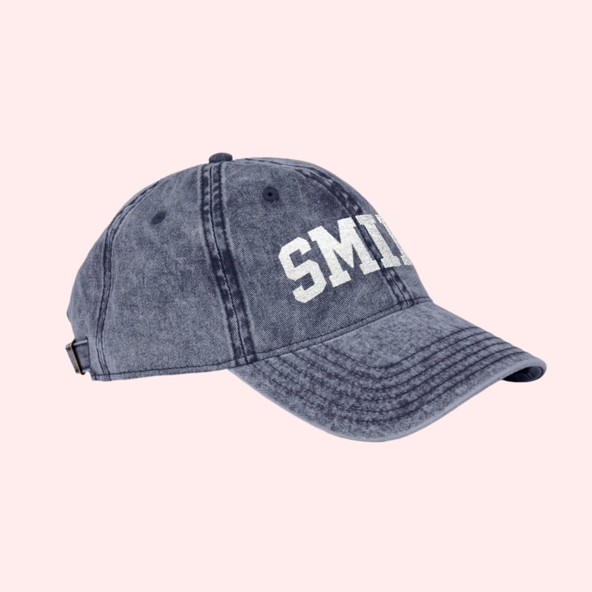 Vintage Navy Blue Smile Hat - Smile Clothing