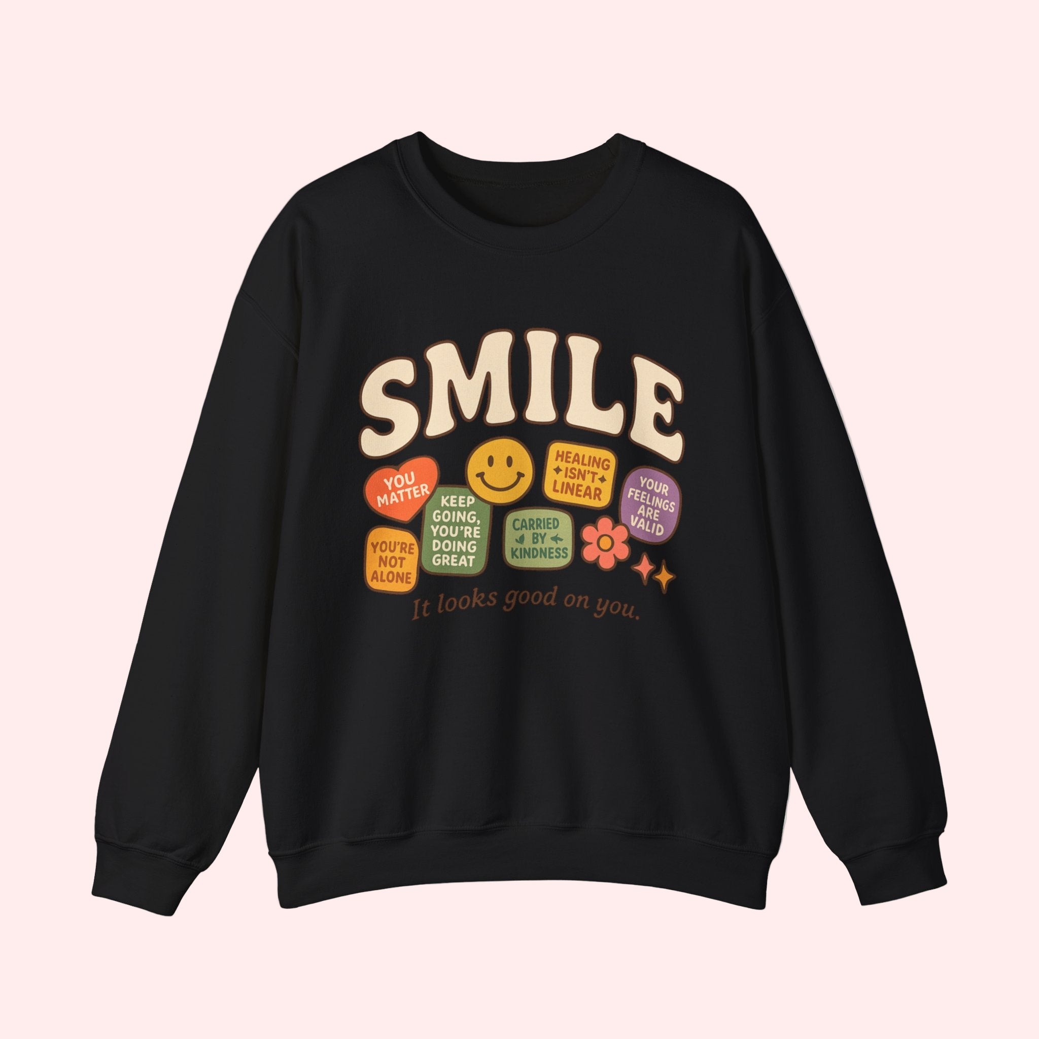 Smile Patchwork Crewneck - Smile Clothing
