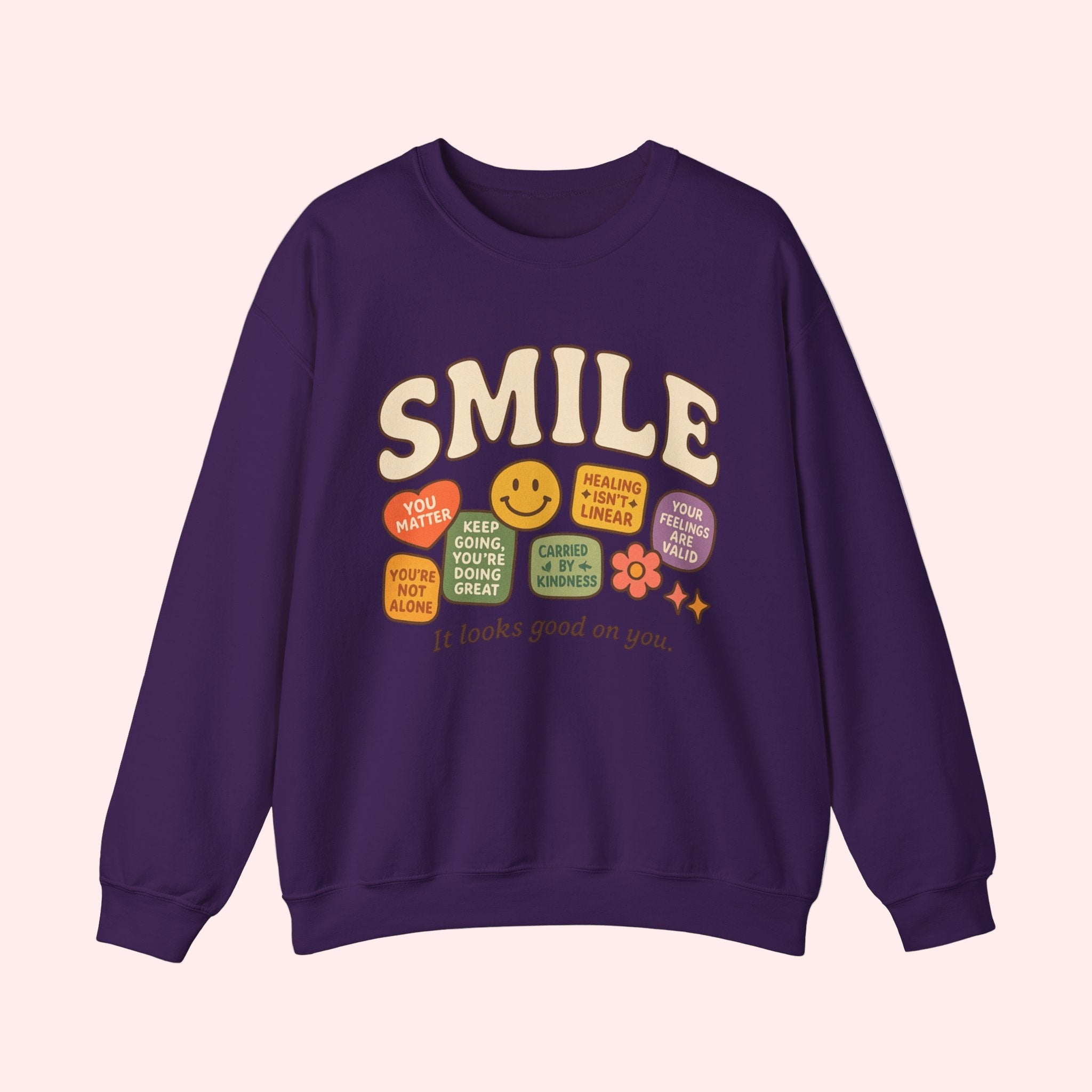Smile Patchwork Crewneck - Smile Clothing