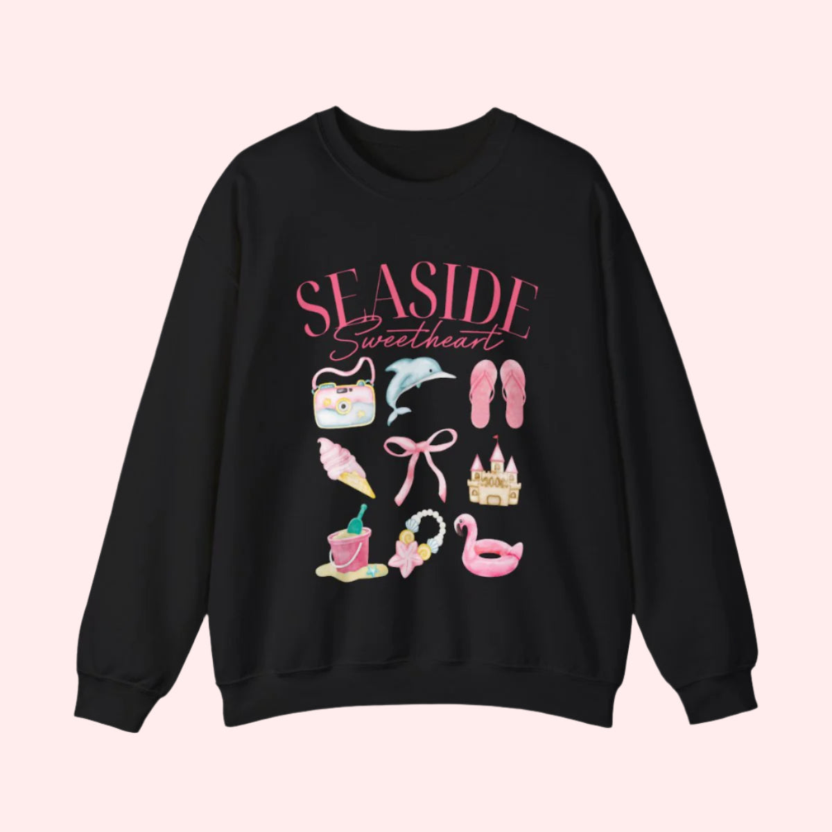 Seaside Sweetheart Crewneck - Smile Clothing