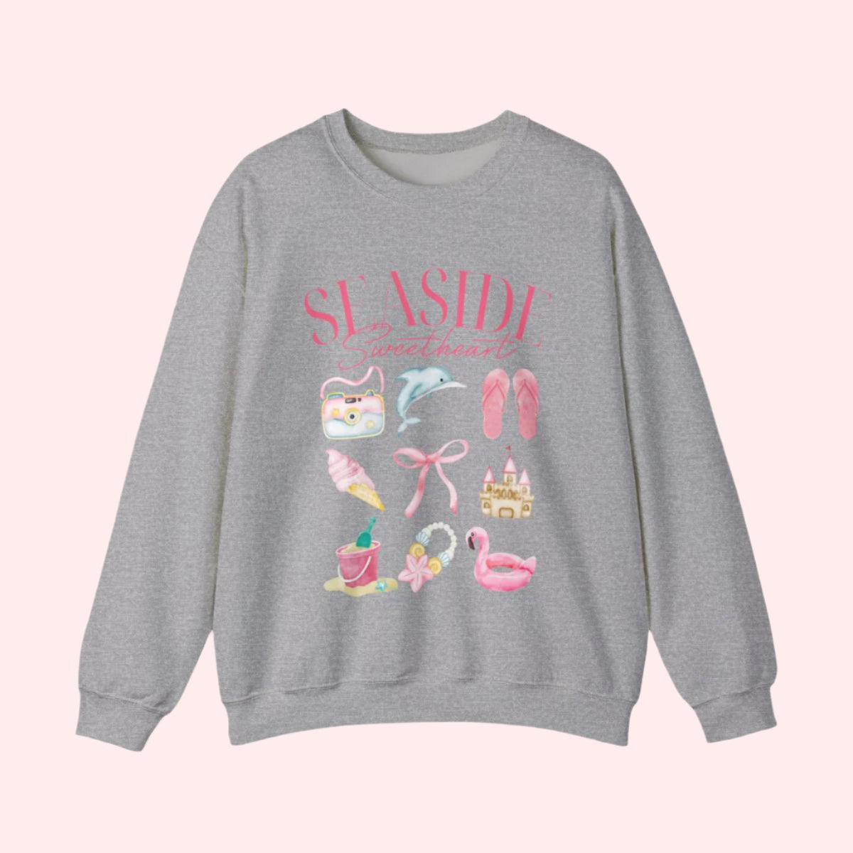 Seaside Sweetheart Crewneck - Smile Clothing