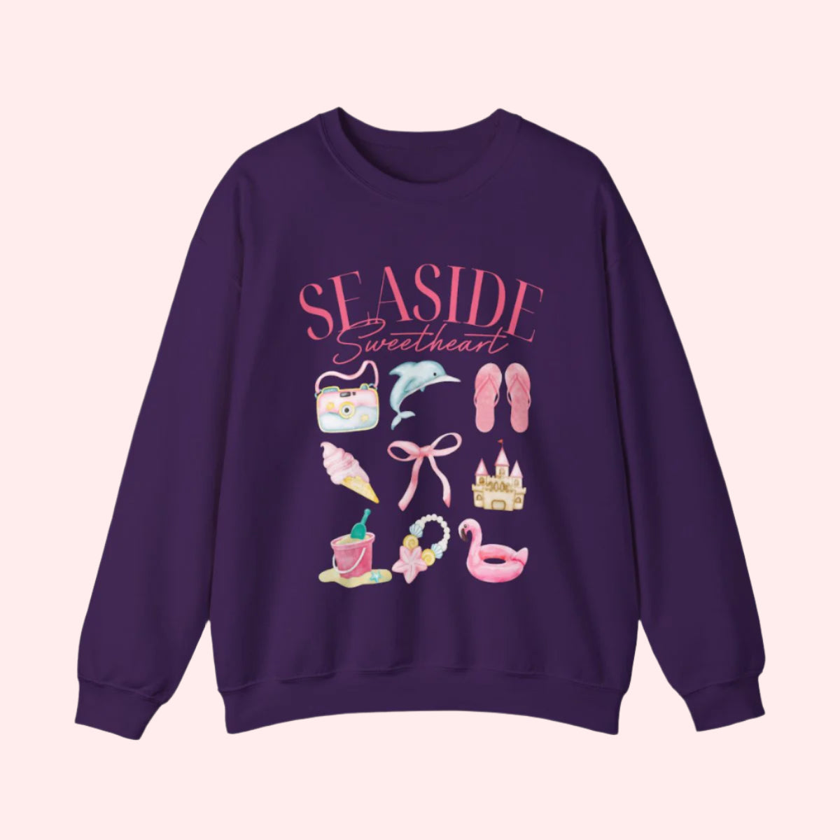Seaside Sweetheart Crewneck - Smile Clothing
