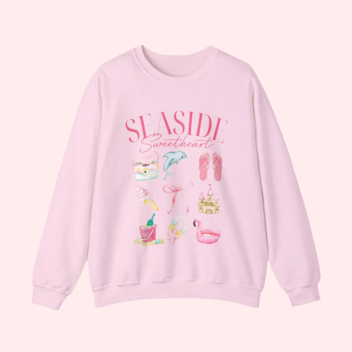 Seaside Sweetheart Crewneck - Smile Clothing