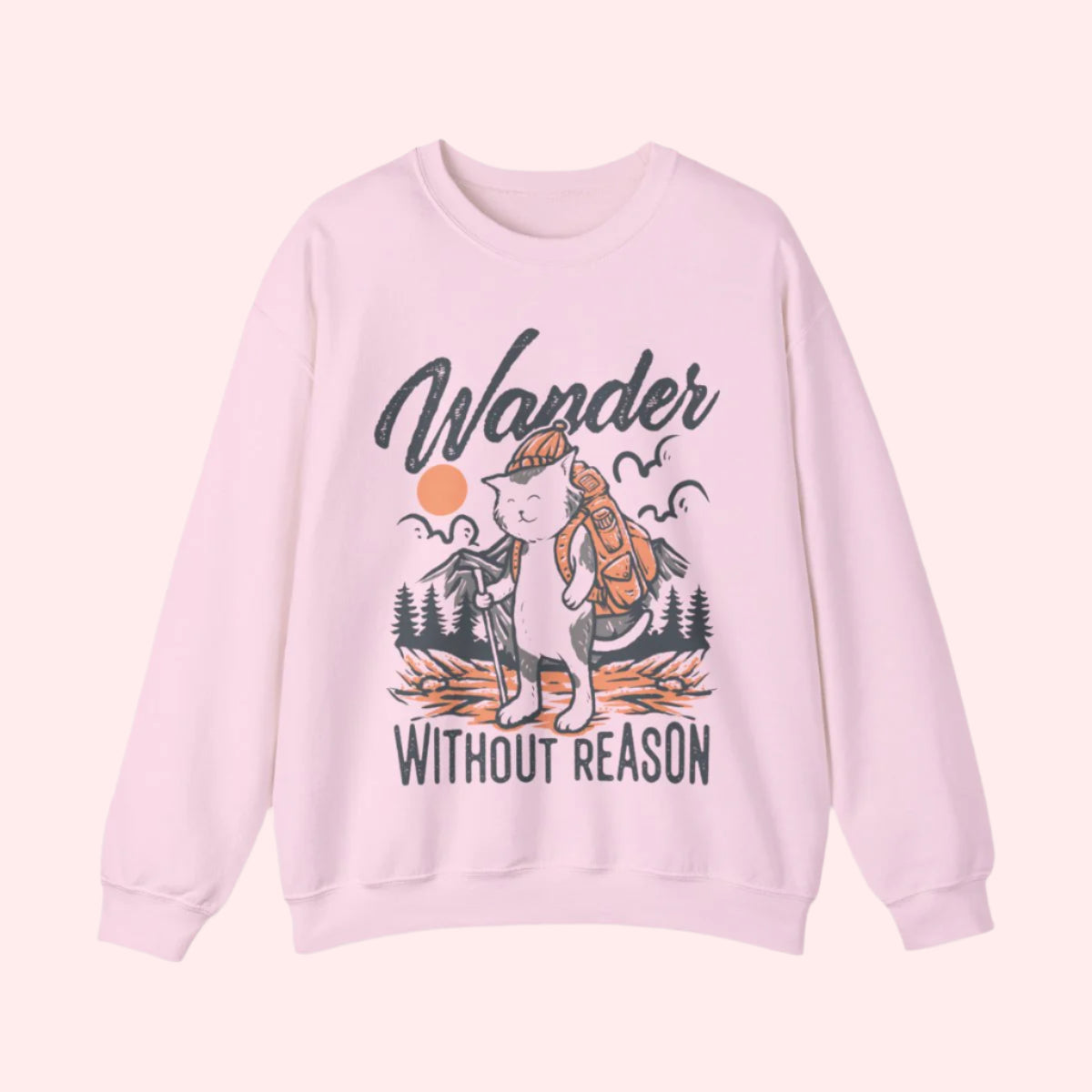 Wander Without Reason Crewneck - Smile Clothing