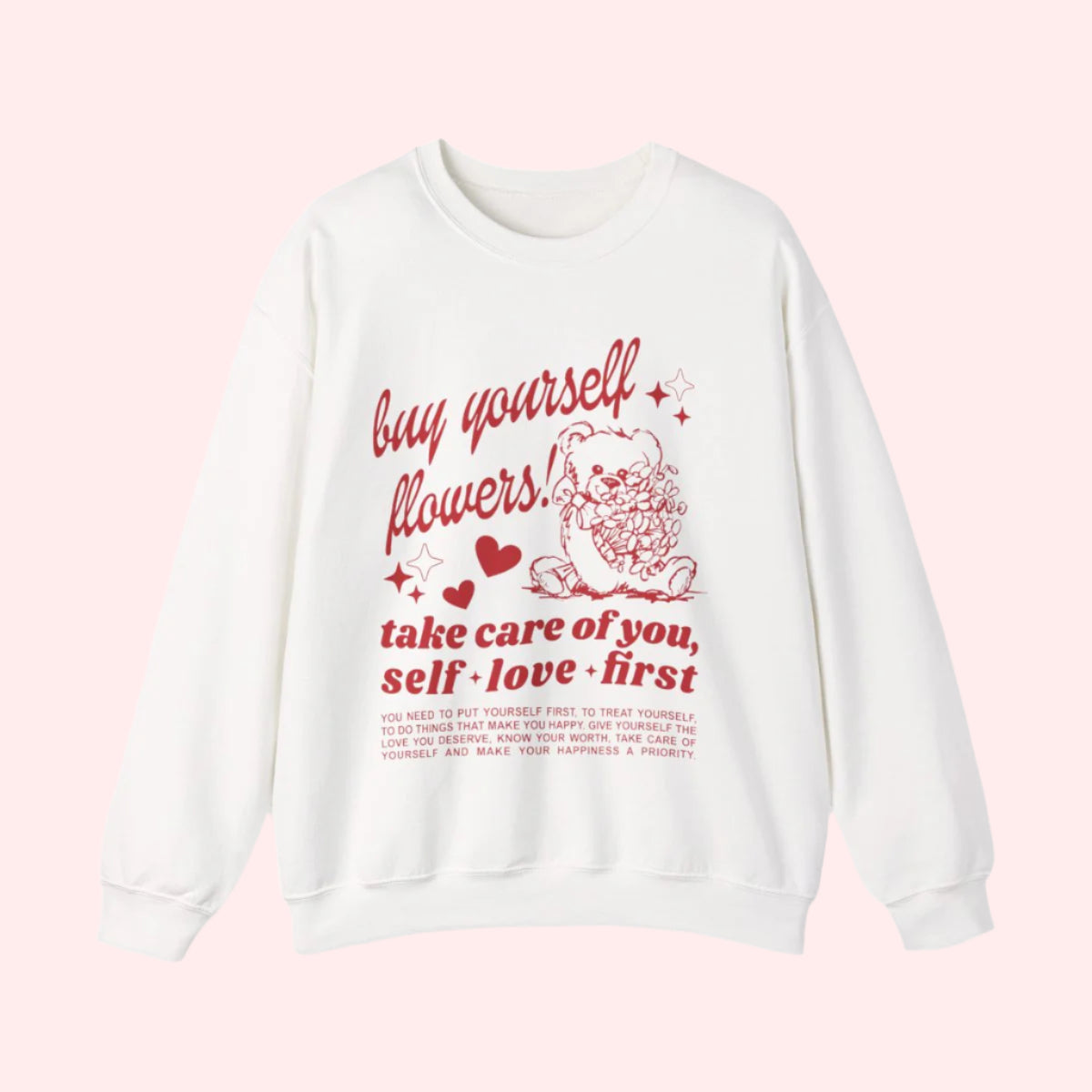 Buy Yourself Flowers Crewneck - Smile Clothing