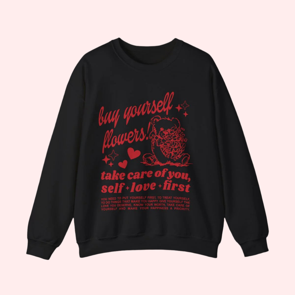 Buy Yourself Flowers Crewneck - Smile Clothing