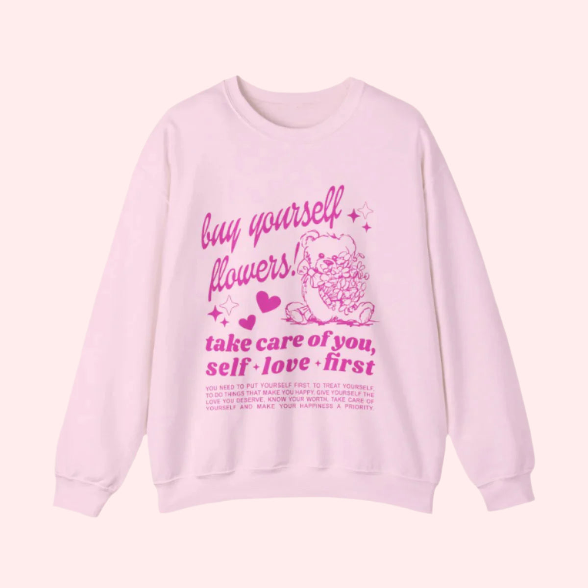 Buy Yourself Flowers Crewneck - Smile Clothing