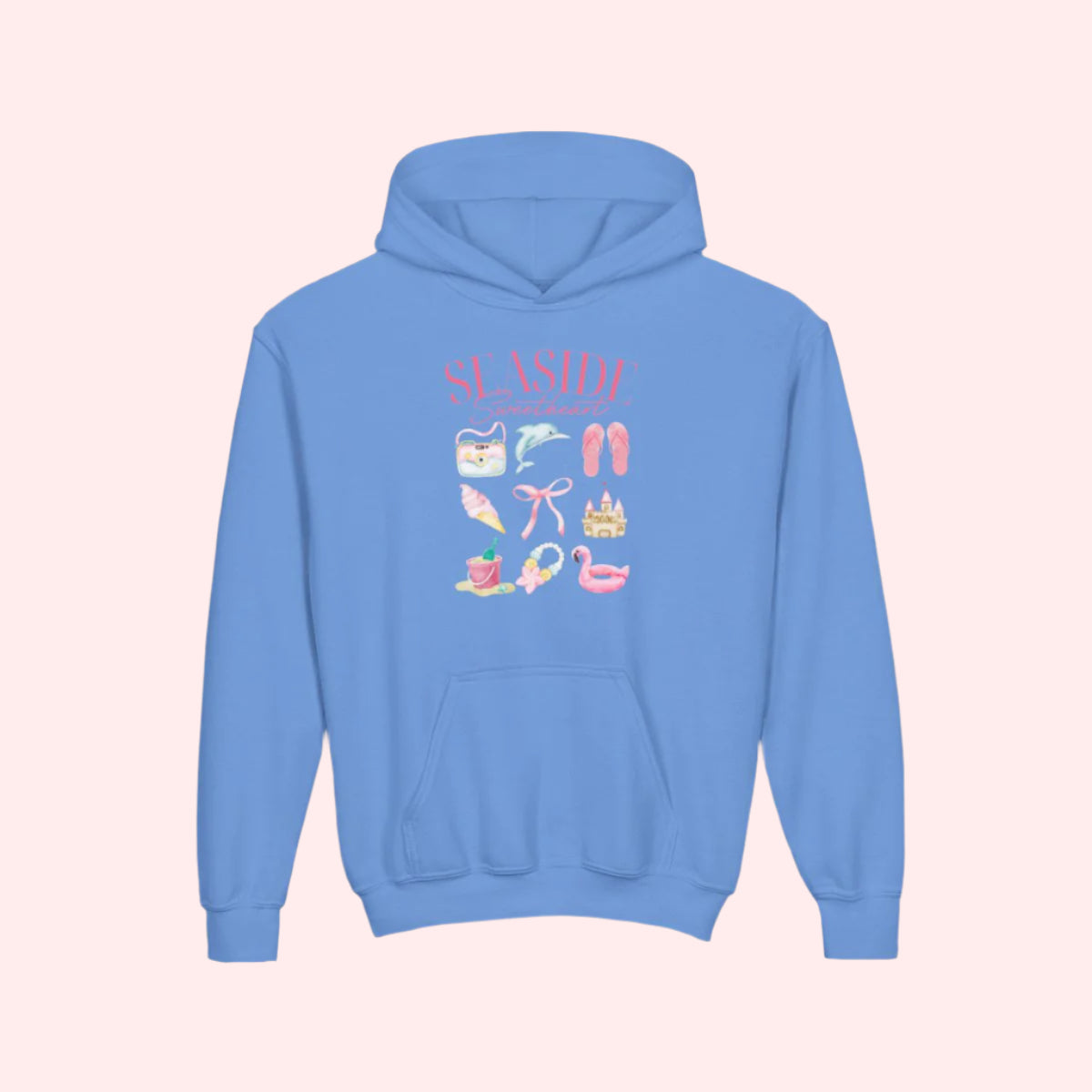 Seaside Sweetheart Kids Hoodie - Smile Clothing
