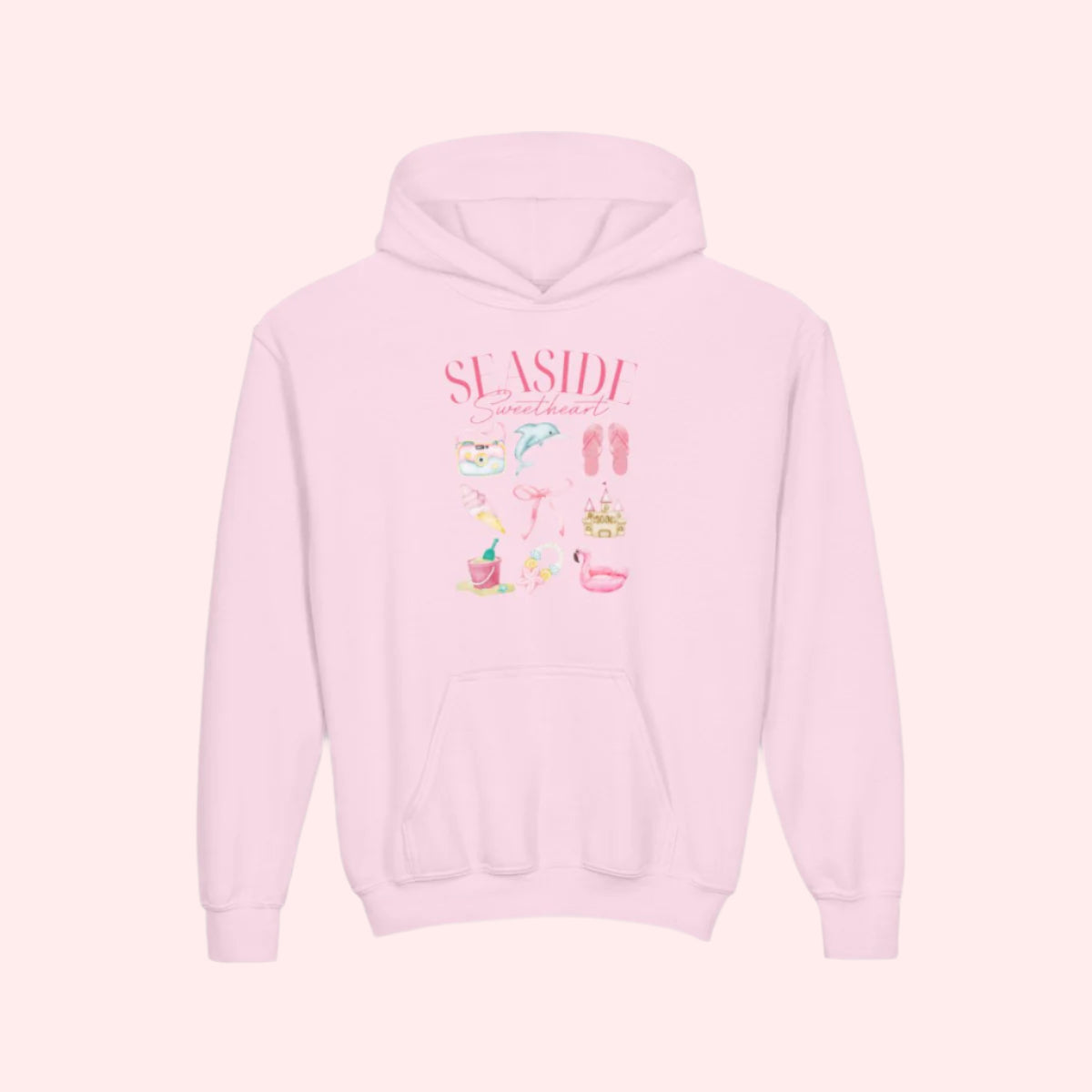 Seaside Sweetheart Kids Hoodie - Smile Clothing