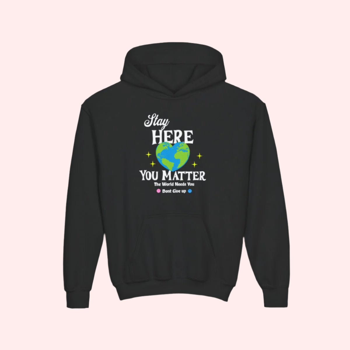 Stay Here Kids Hoodie - Smile Clothing