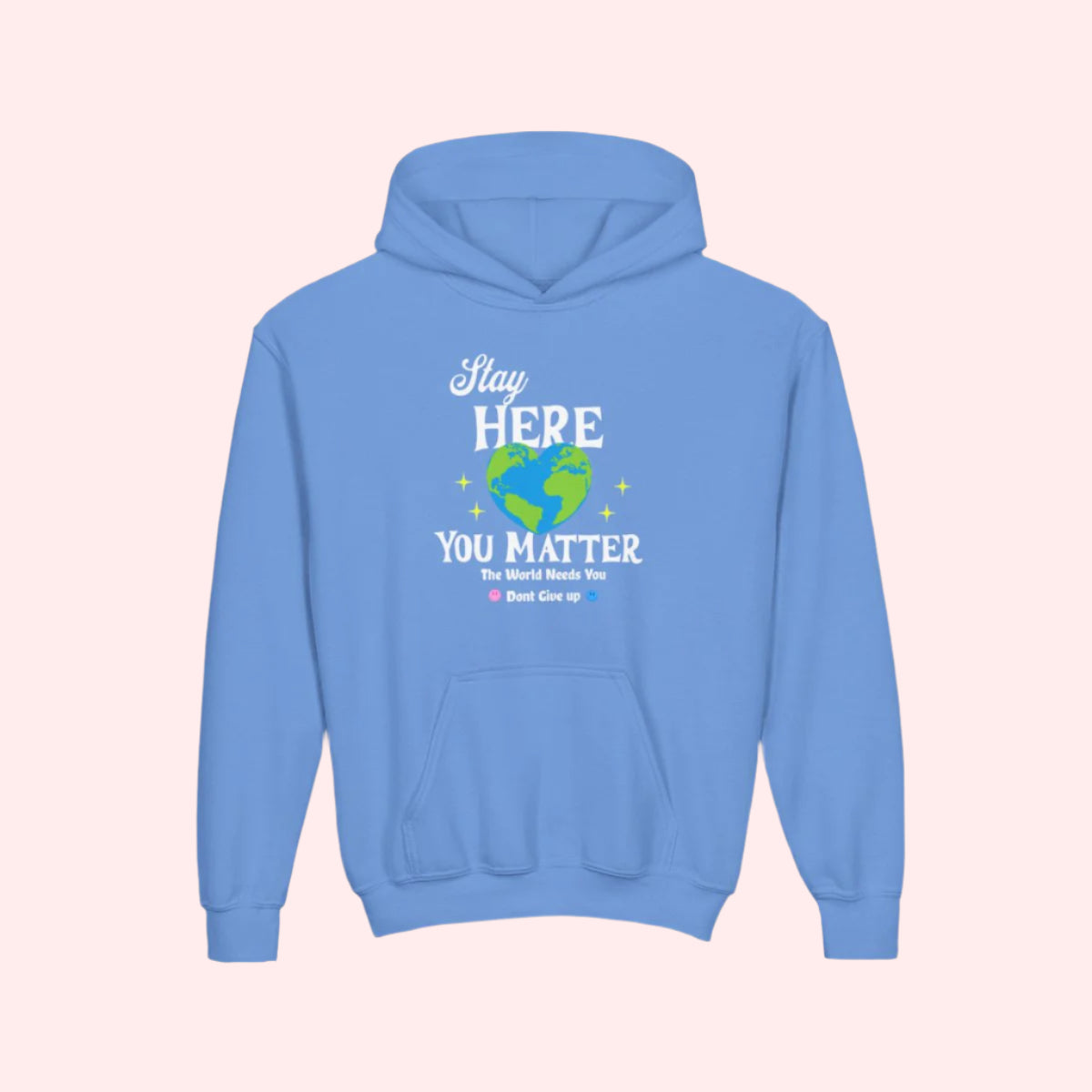 Stay Here Kids Hoodie - Smile Clothing