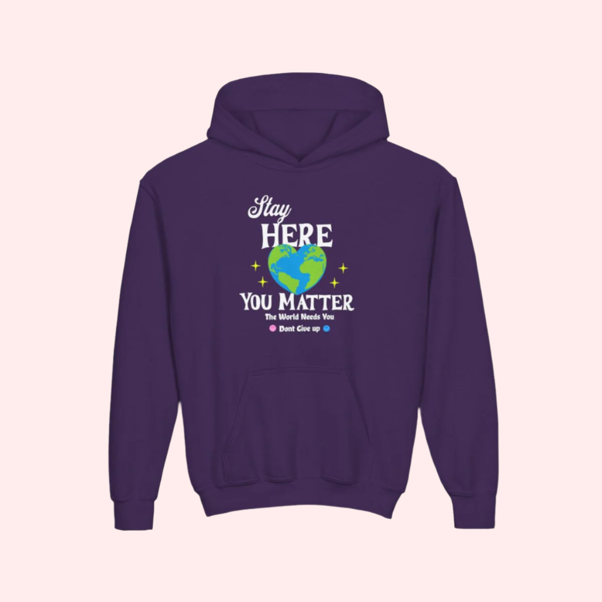 Stay Here Kids Hoodie - Smile Clothing