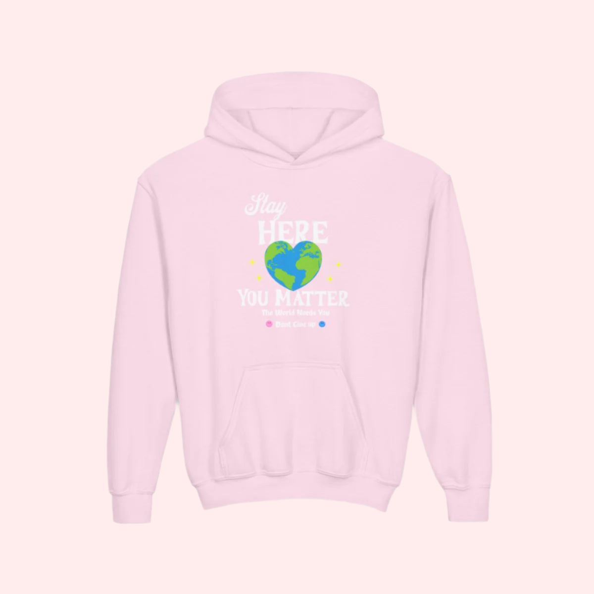 Stay Here Kids Hoodie - Smile Clothing
