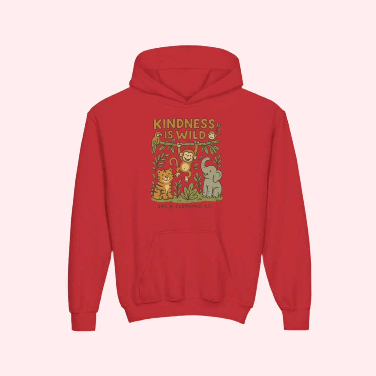 Smile “Kindness Is Wild” Kids Hoodie - Smile Clothing