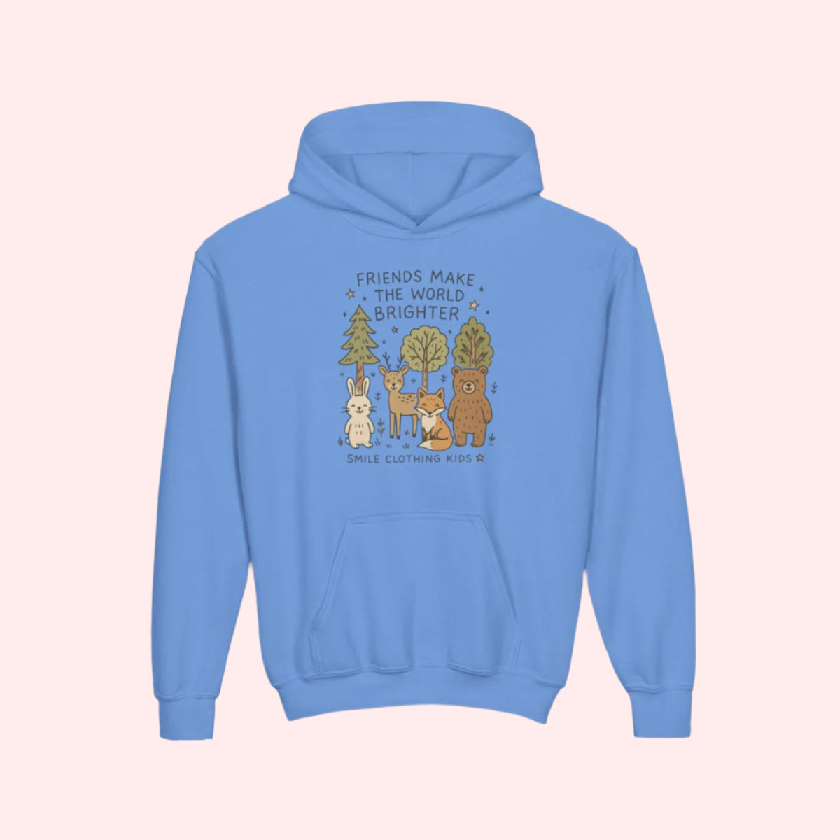 Smile “Friends Make the World Brighter” Kids Hoodie - Smile Clothing