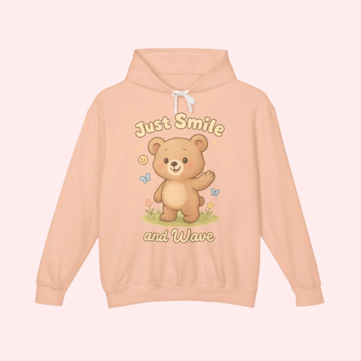 Just Smile And Wave Hoodie - Smile Clothing