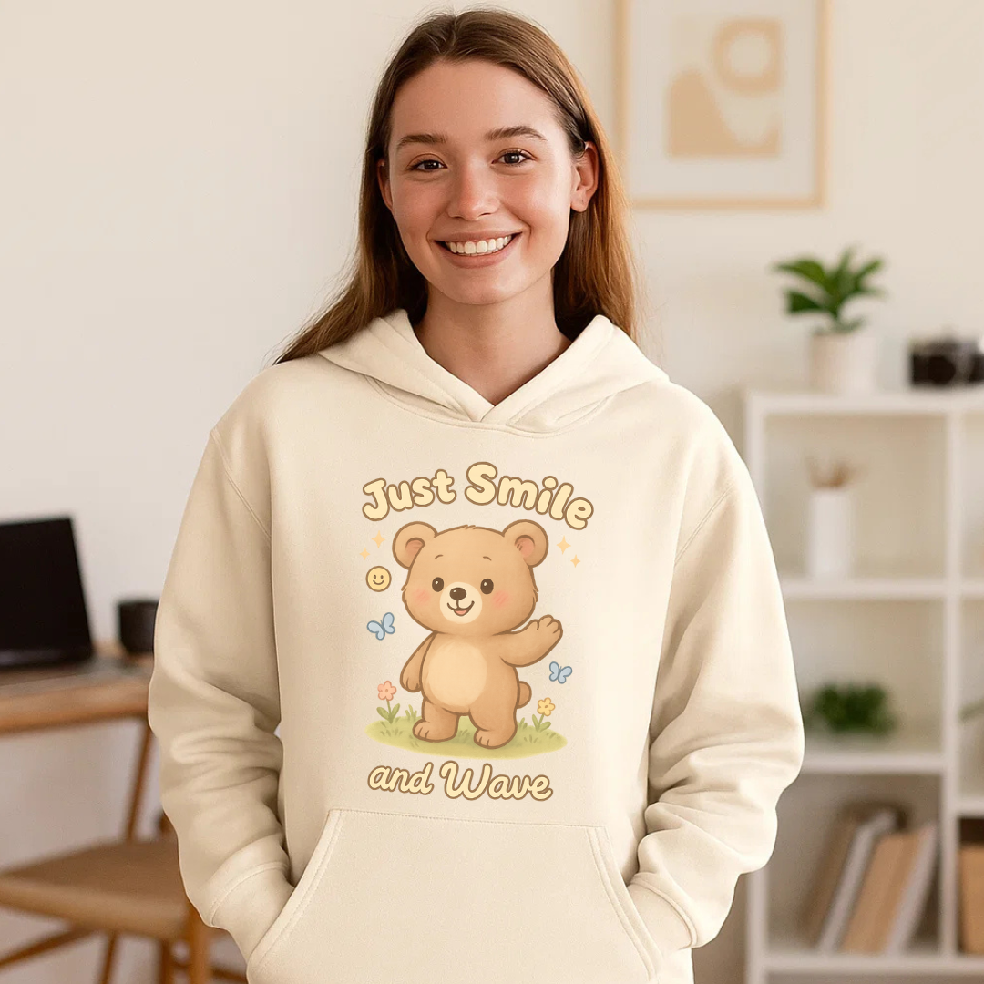 Just Smile And Wave Hoodie