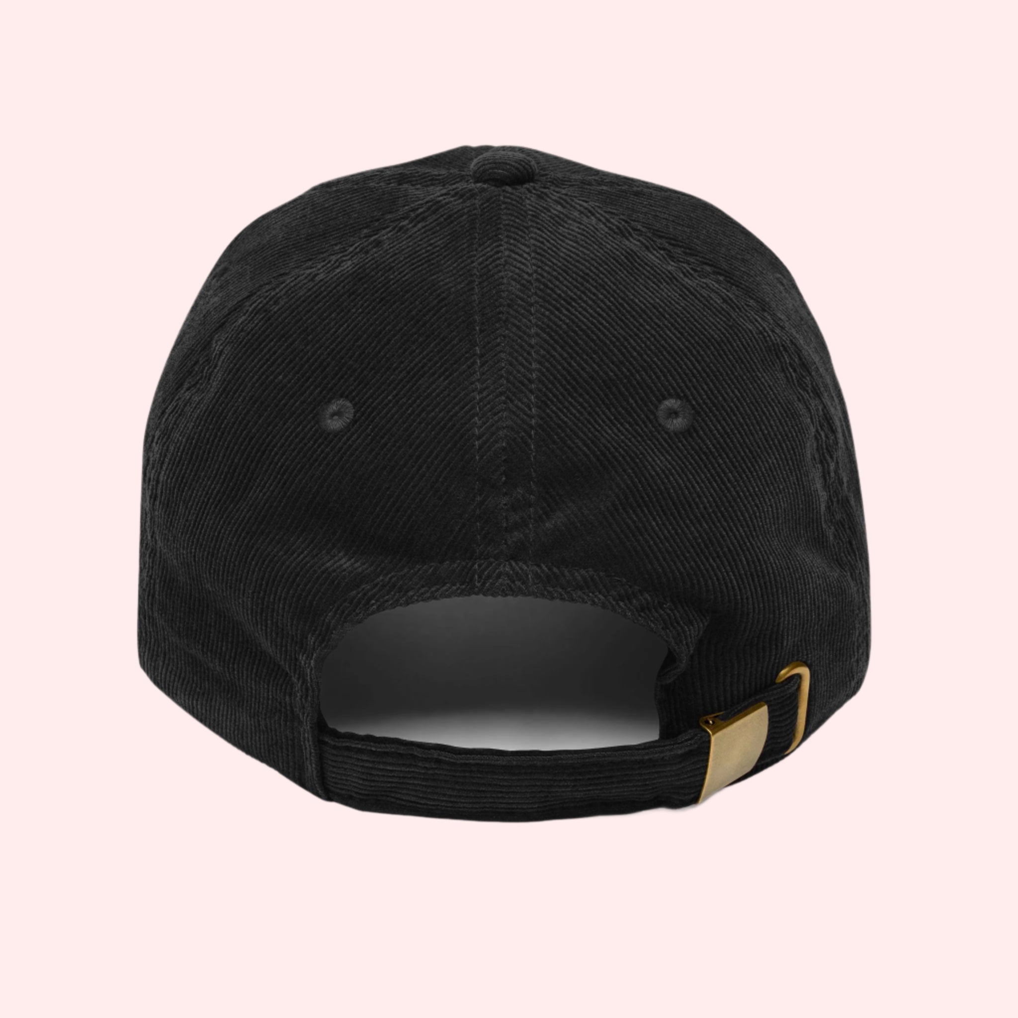 Smile Signature Vintage Corduroy Hat – Black