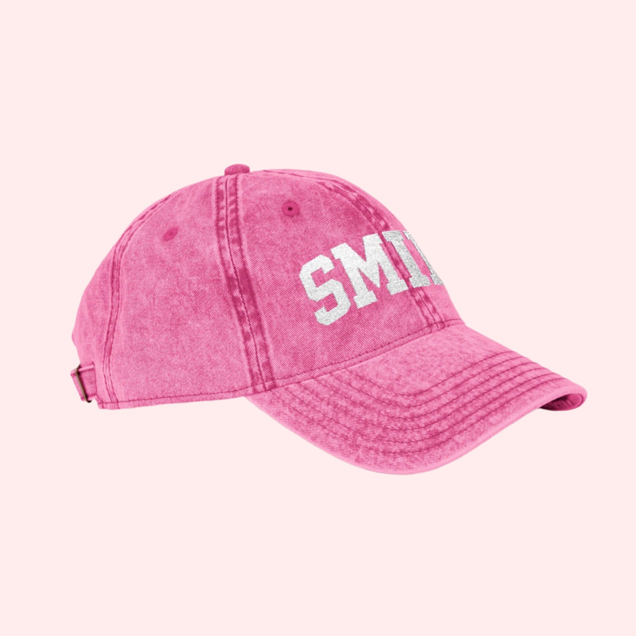 Vintage Pink Smile Hat - Smile Clothing