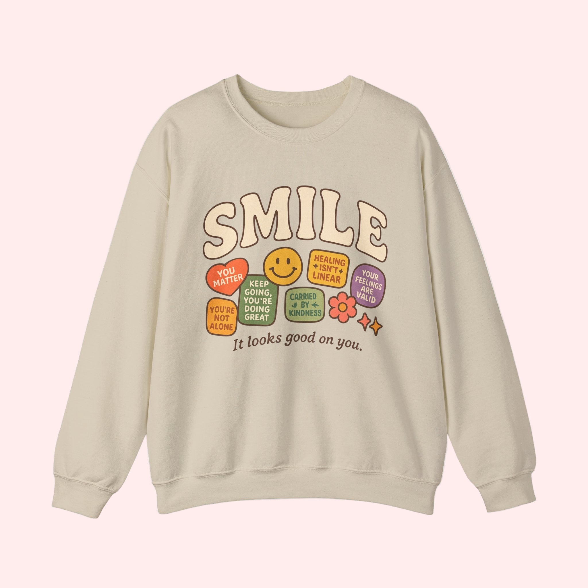 Smile Patchwork Crewneck - Smile Clothing