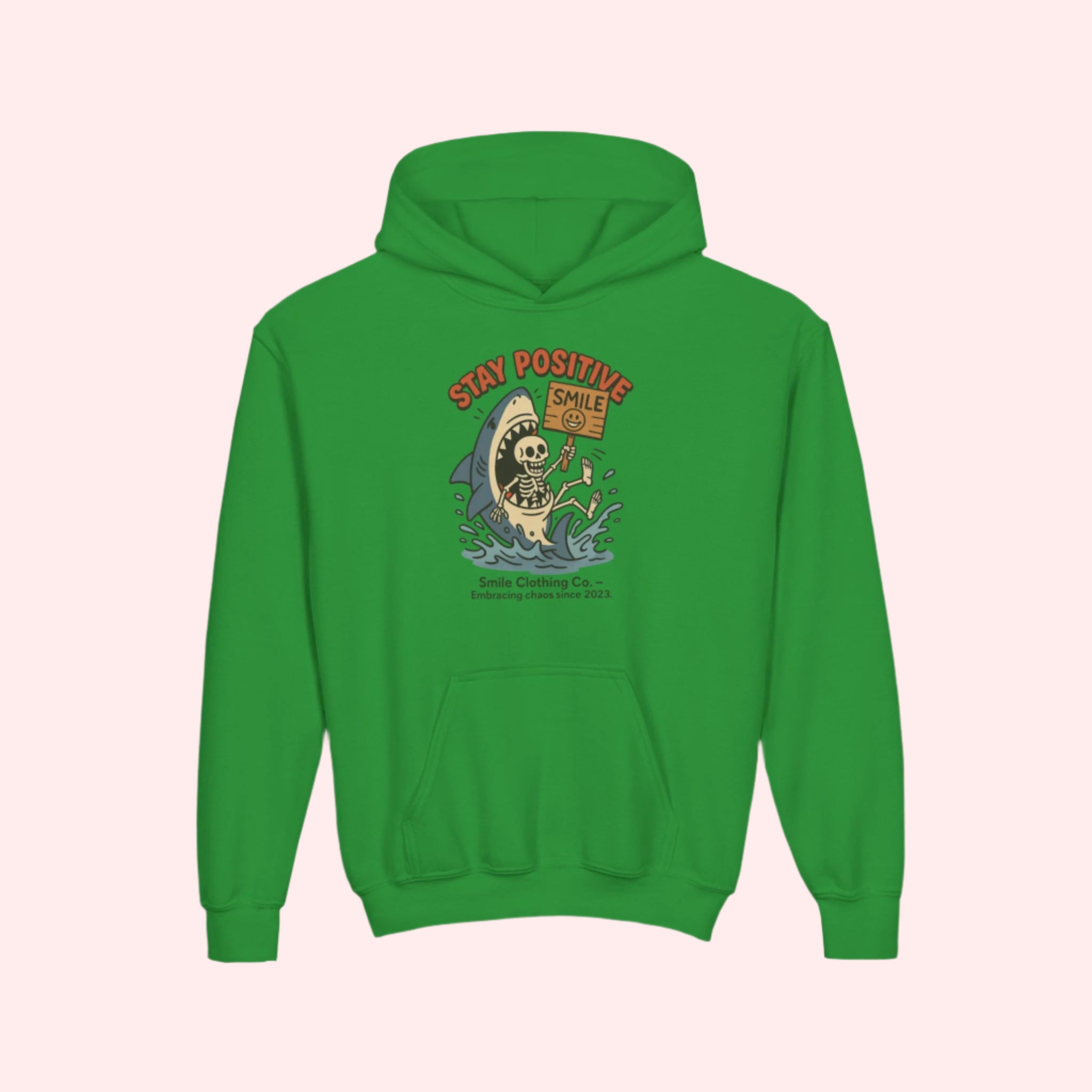 Stay Positive Kids Hoodie - Smile Clothing