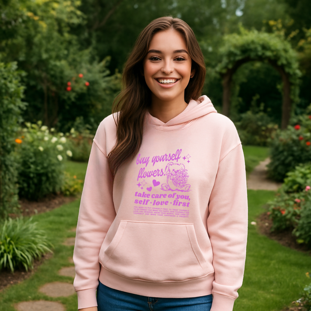 Buy Yourself Flowers Hoodie