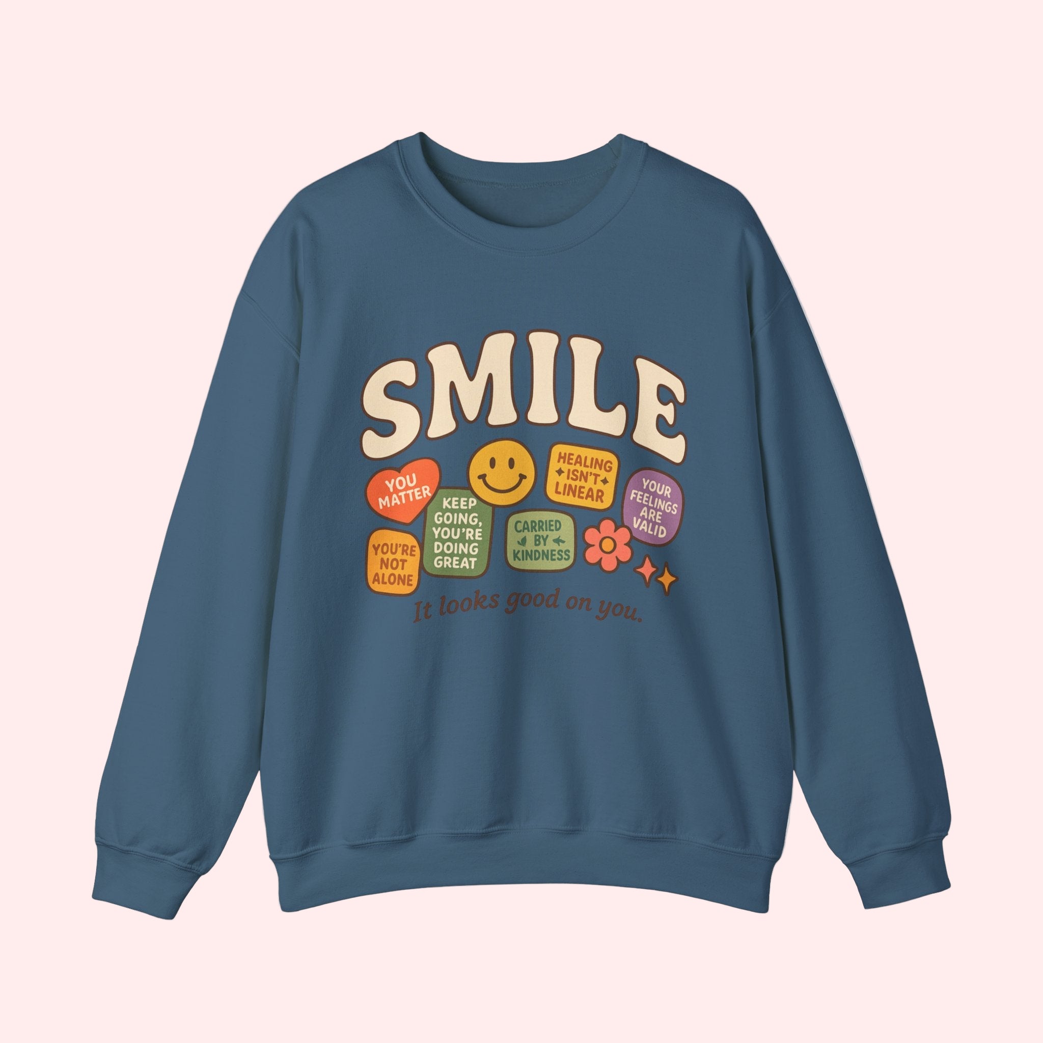 Smile Patchwork Crewneck - Smile Clothing