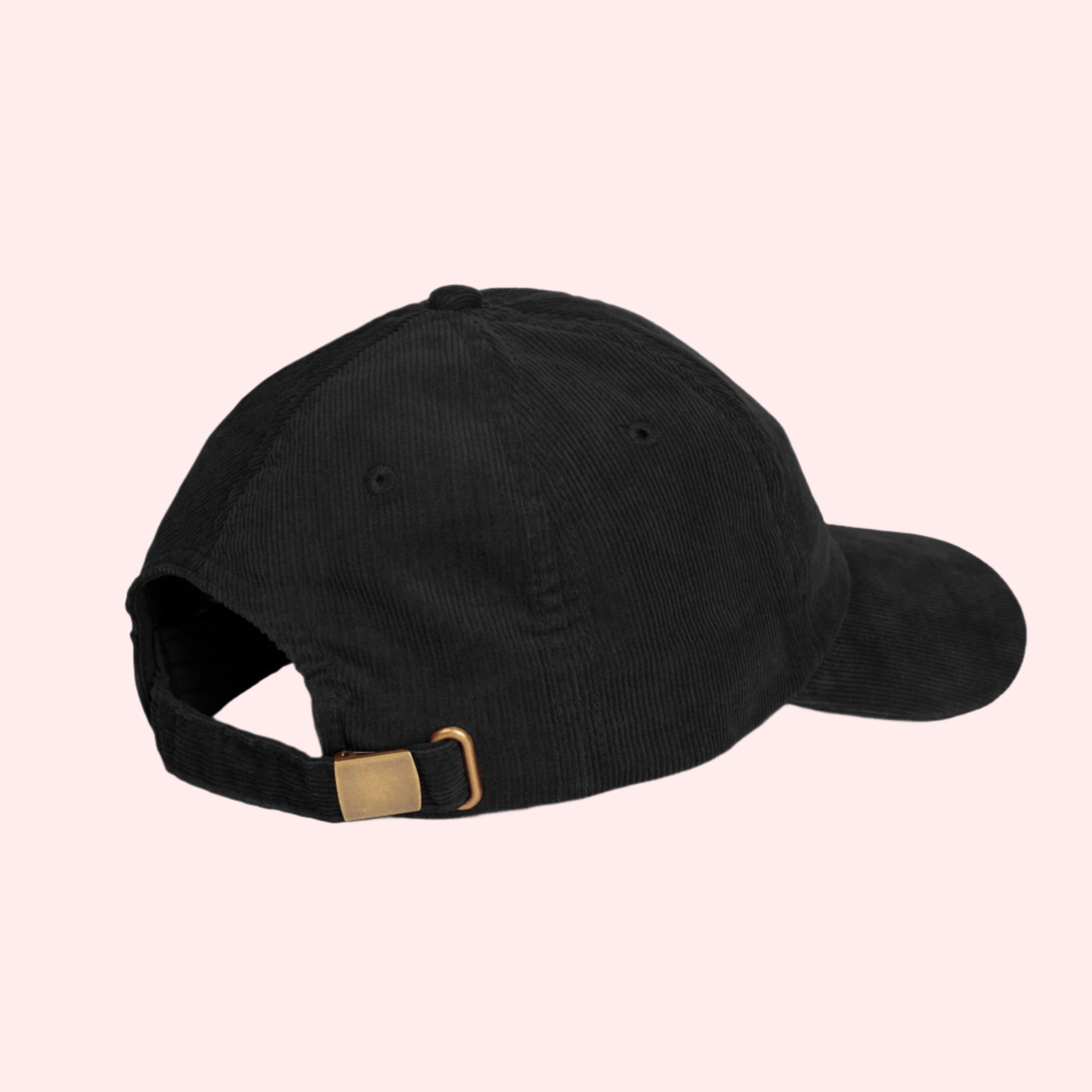 Smile Signature Vintage Corduroy Hat – Black