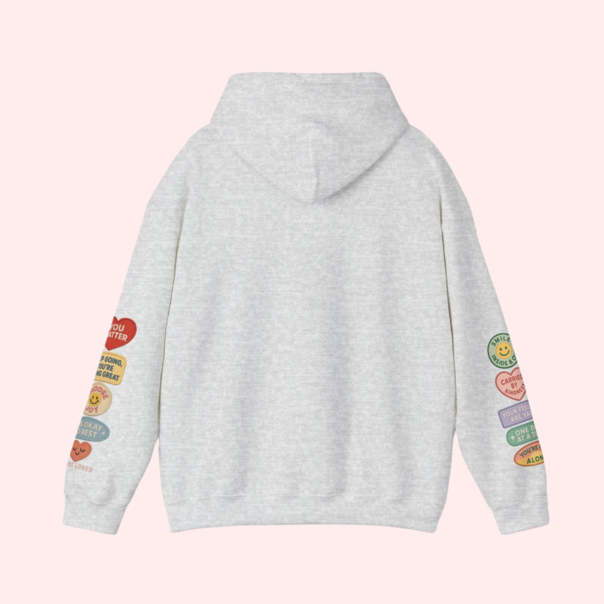 Smile Affirmations Patchwork Hoodie - Smile Clothing