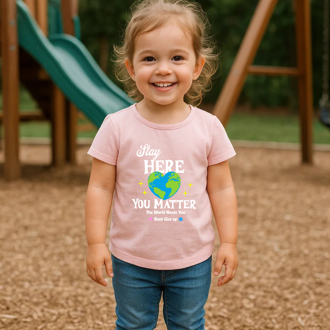 Stay Here Toddler Shirt