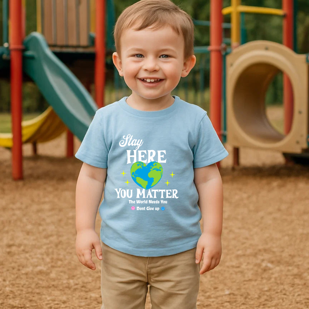 Stay Here Toddler Shirt