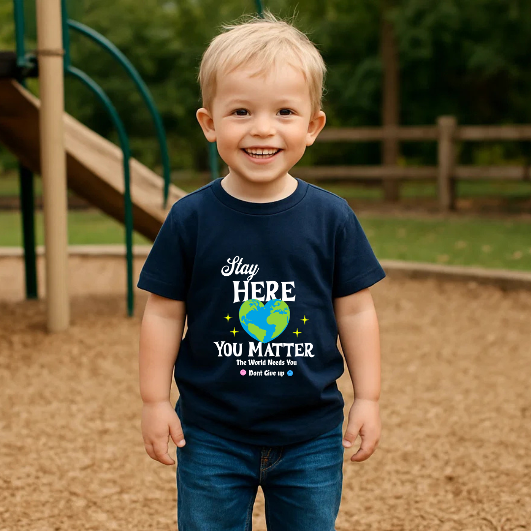 Stay Here Toddler Shirt