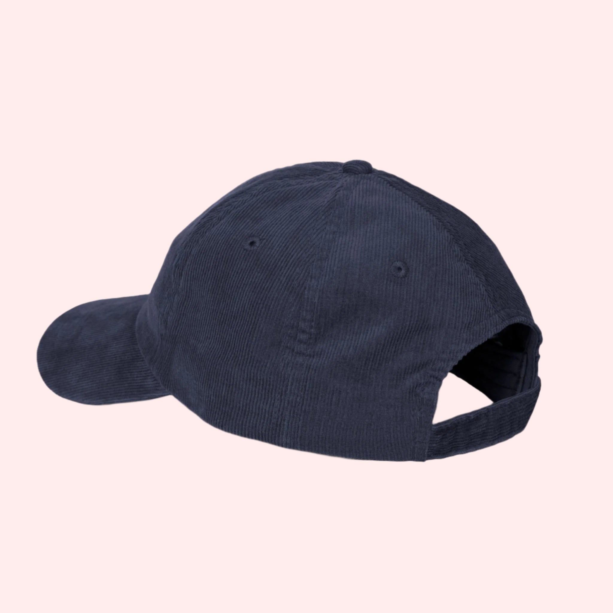Smile Signature Vintage Corduroy Hat – Navy Blue