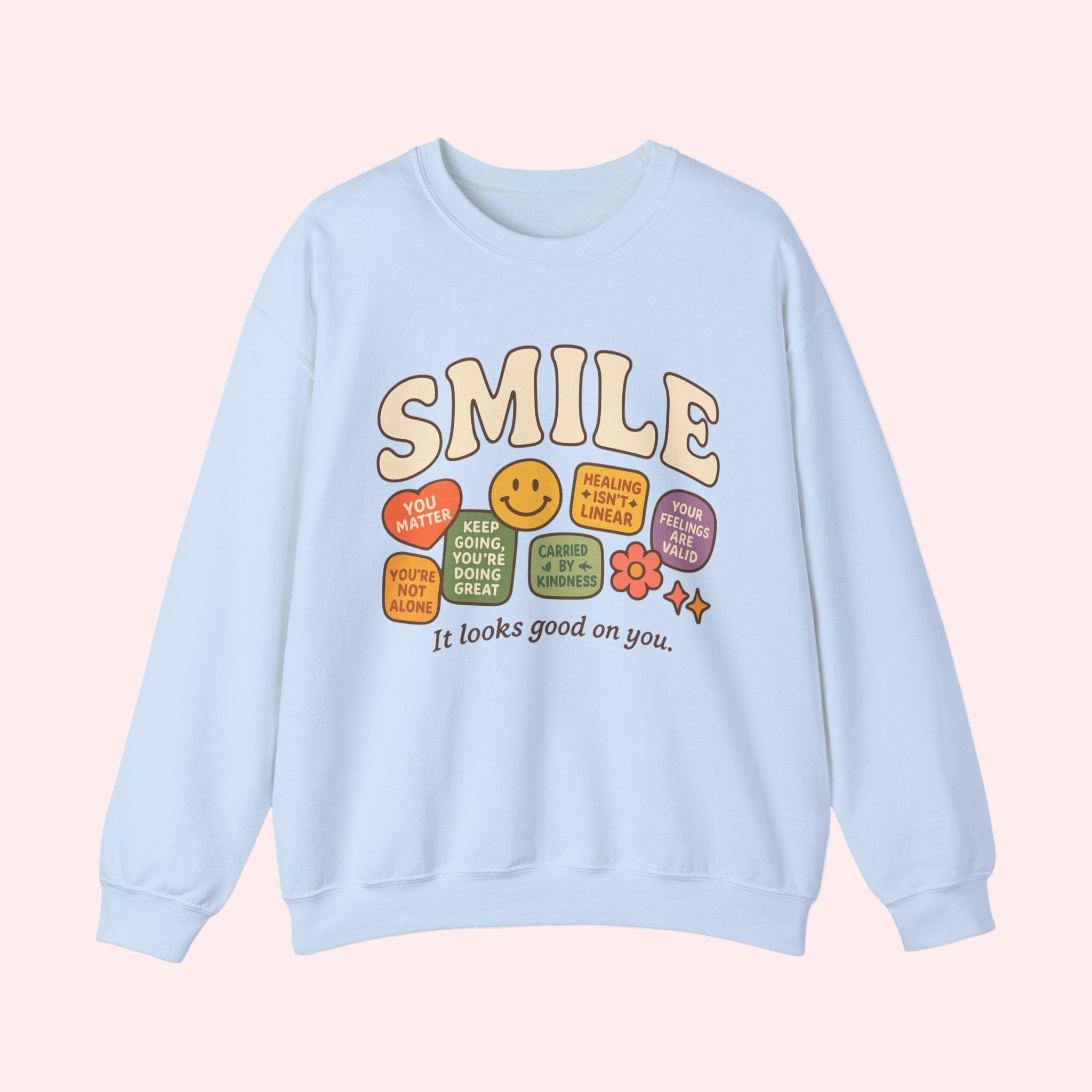 Smile Patchwork Crewneck - Smile Clothing