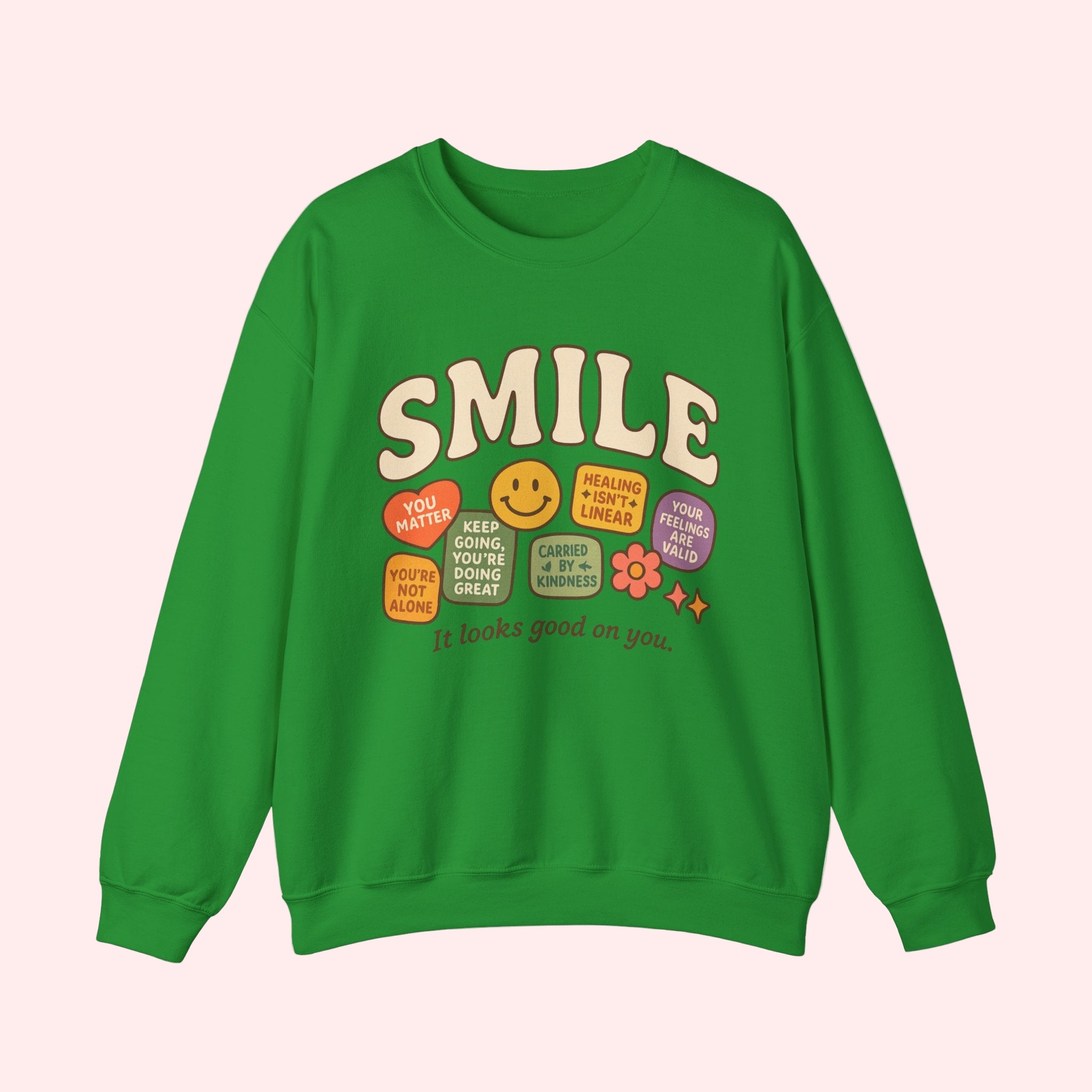 Smile Patchwork Crewneck - Smile Clothing
