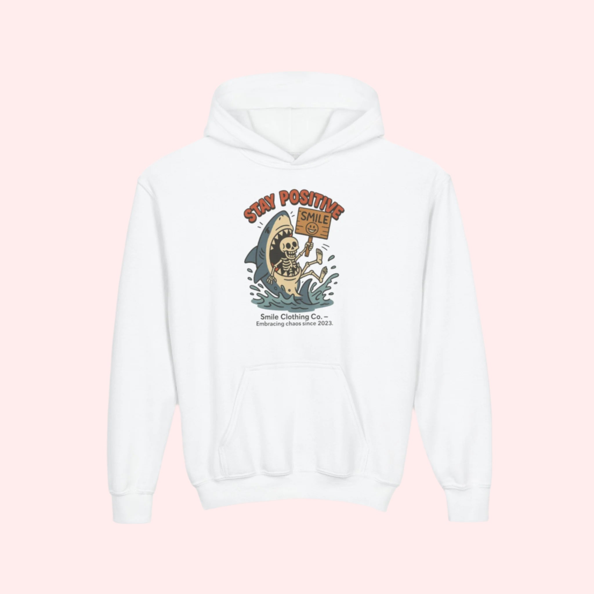 Stay Positive Kids Hoodie - Smile Clothing