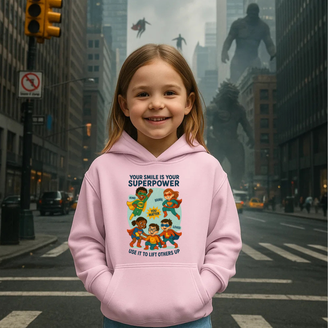 Smile “Superhero” Kids Hoodie