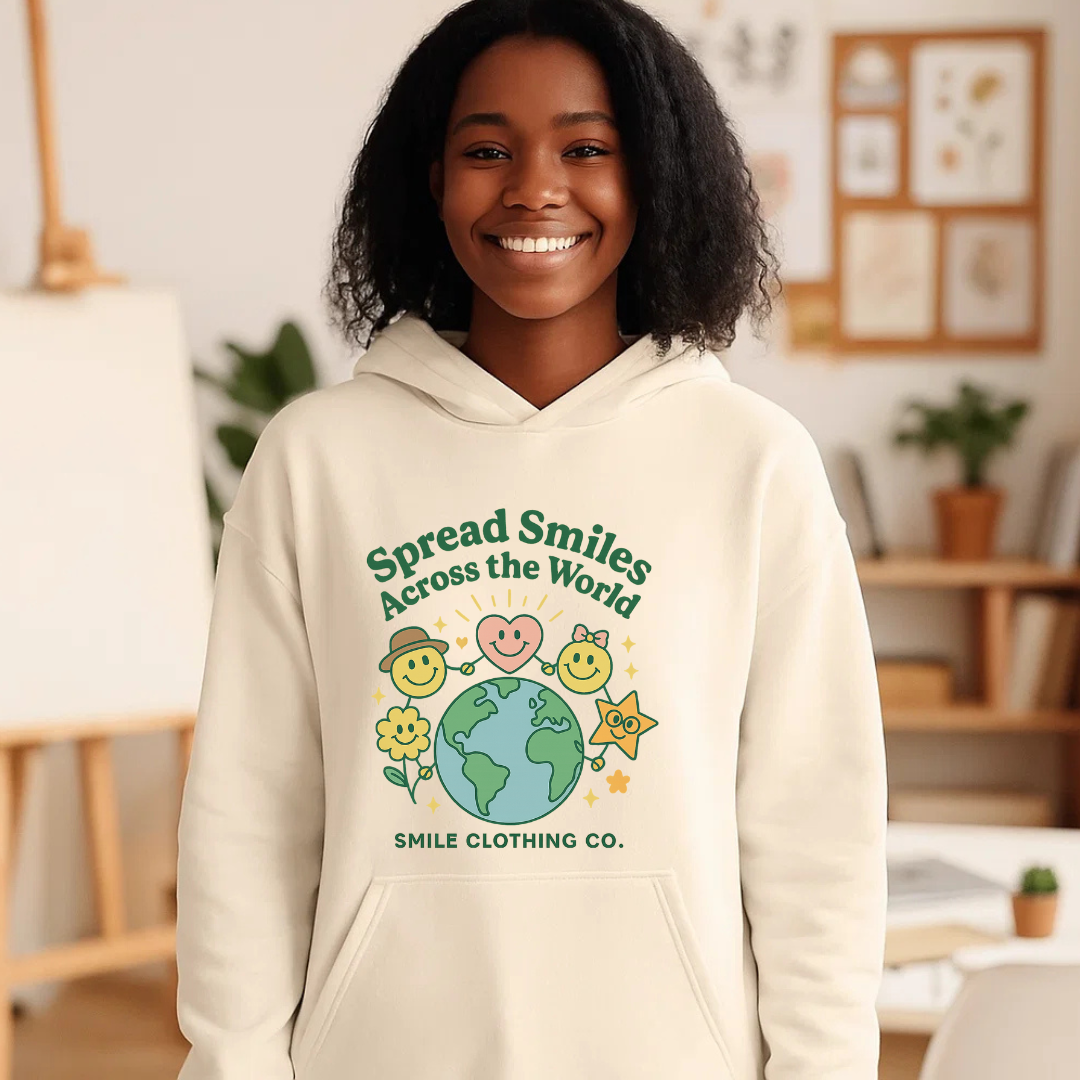 Spread Smiles Across the World Hoodie