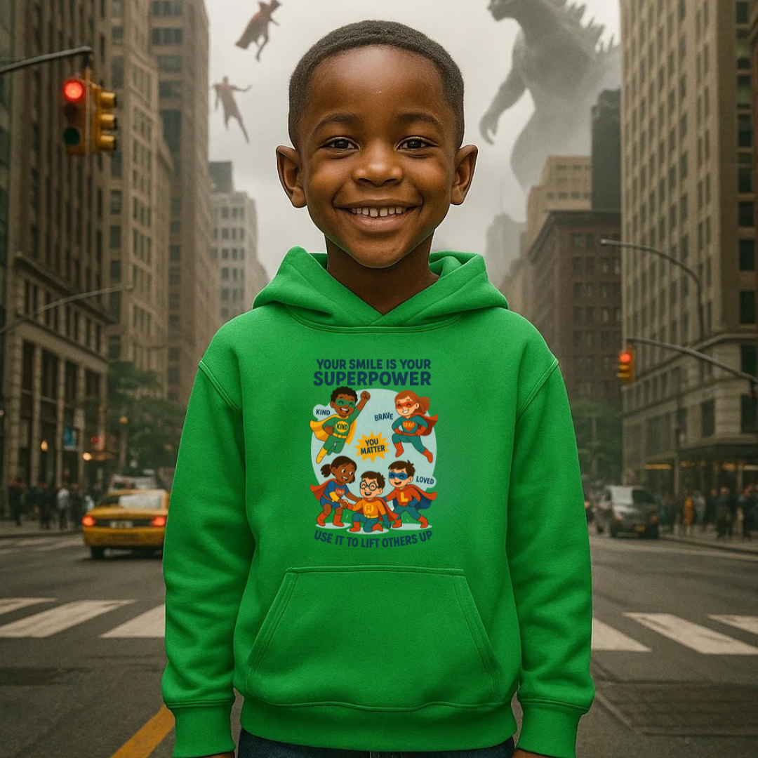 Smile “Superhero” Kids Hoodie