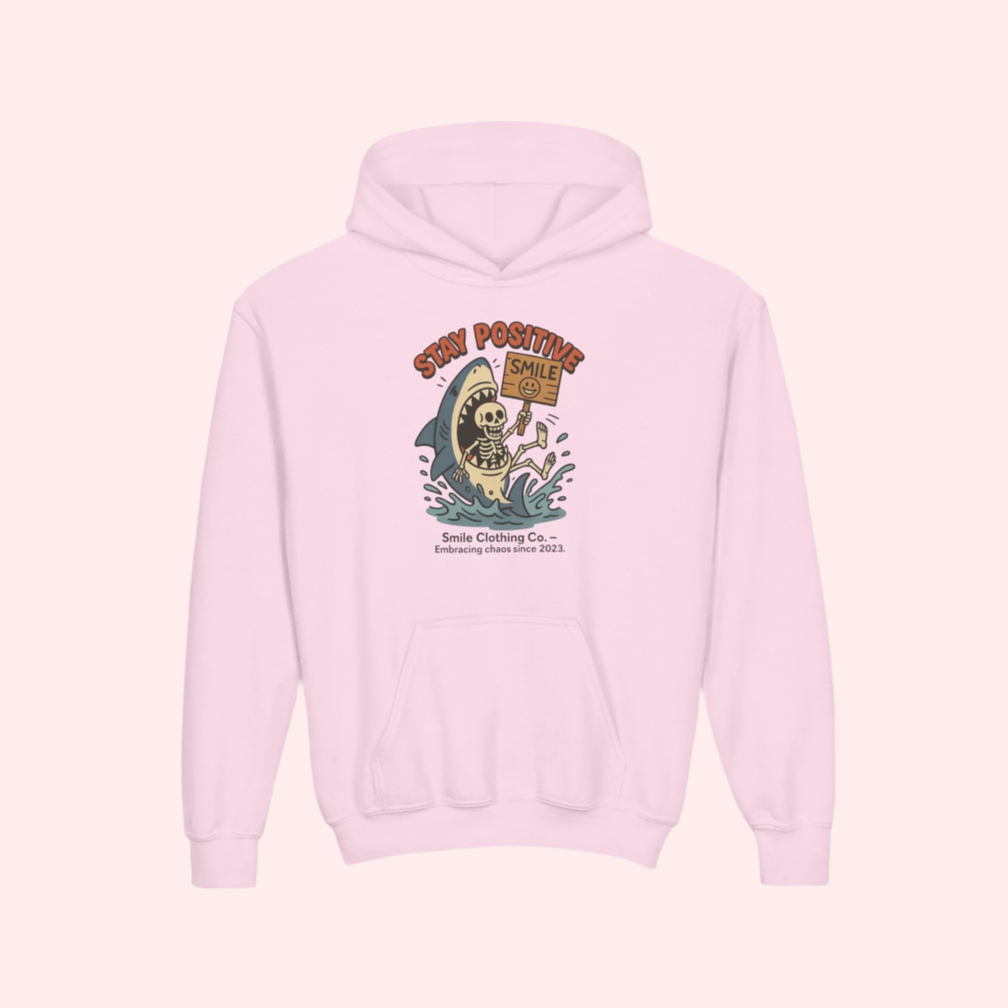 Stay Positive Kids Hoodie - Smile Clothing