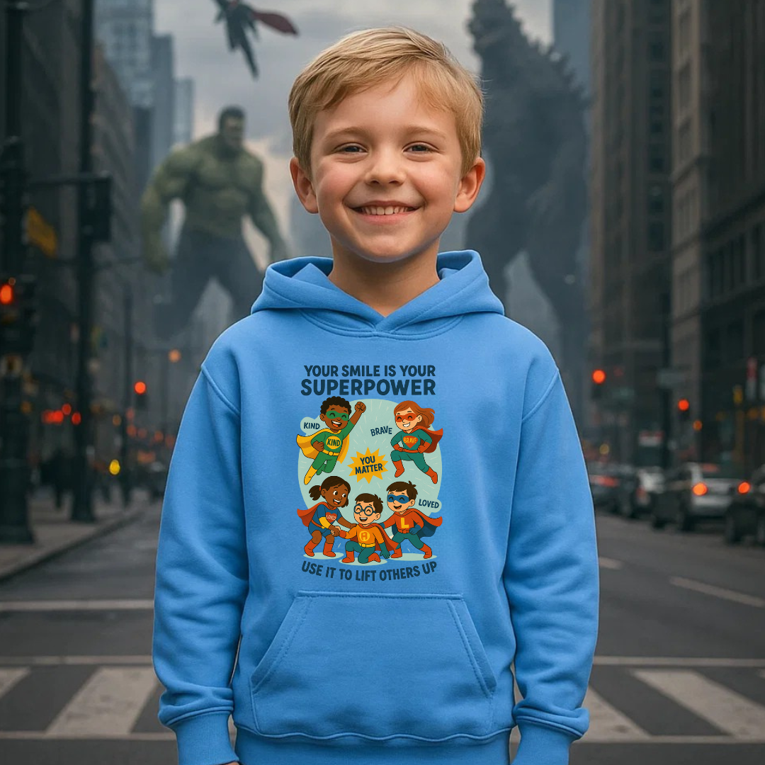 Smile “Superhero” Kids Hoodie