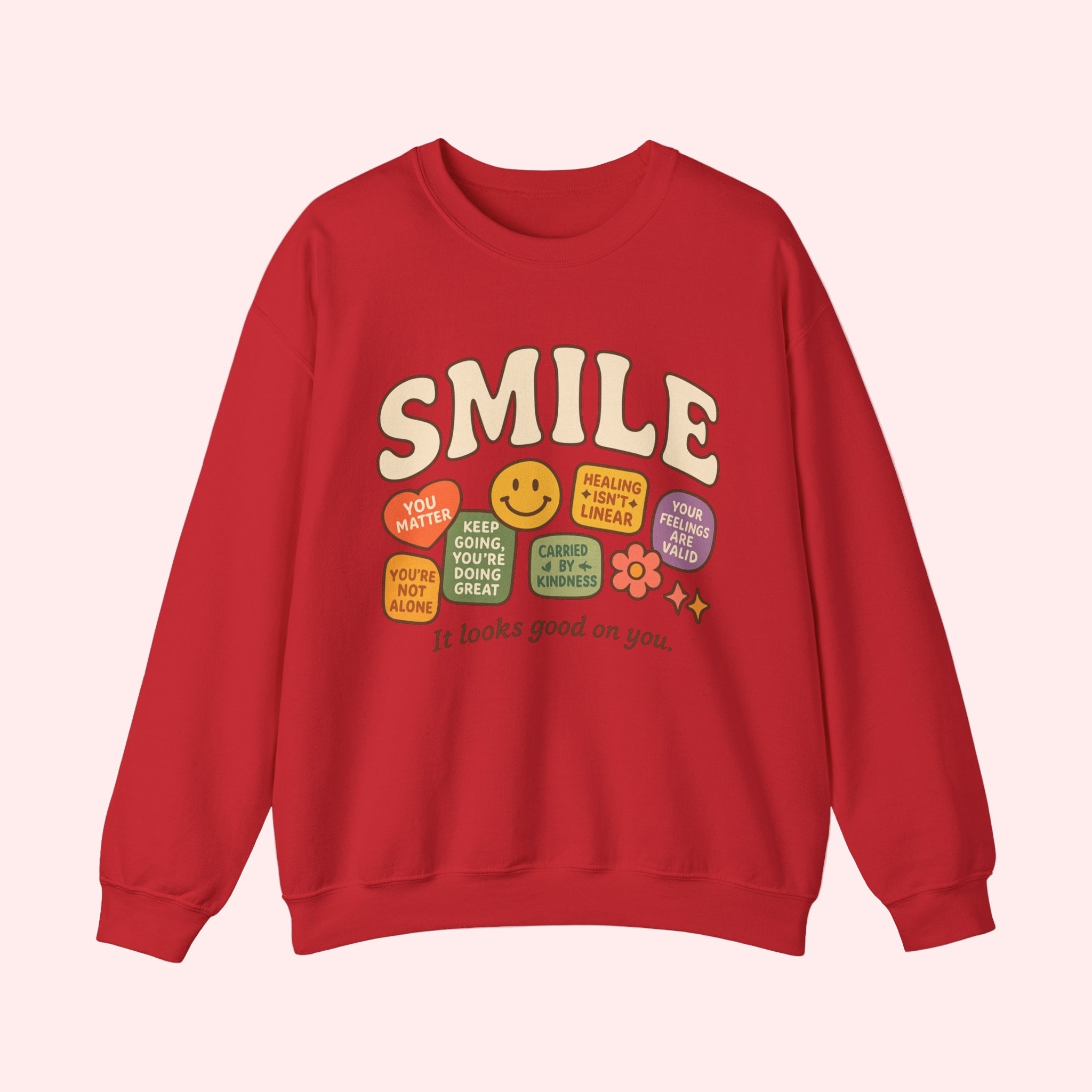 Smile Patchwork Crewneck - Smile Clothing