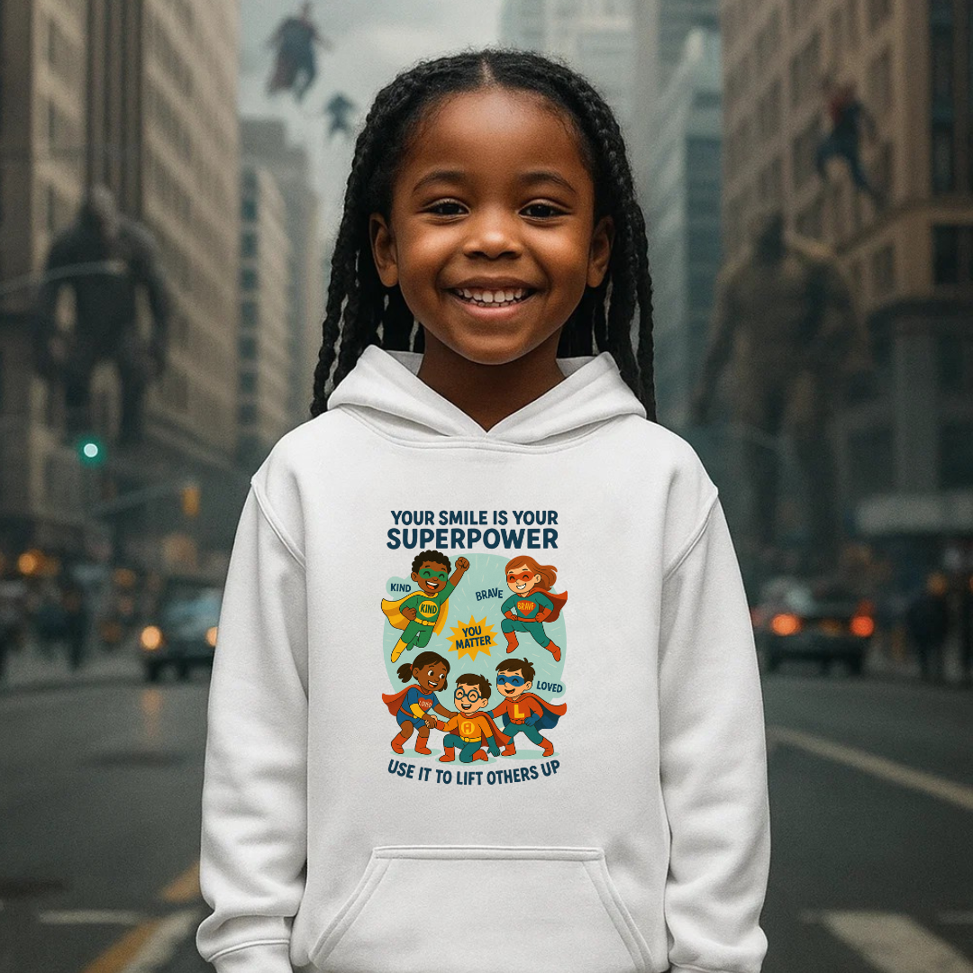 Smile “Superhero” Kids Hoodie