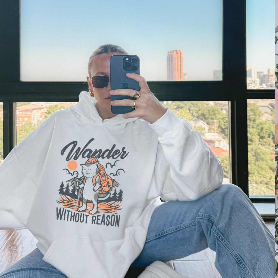 Wander Without Reason Hoodie - Smile Clothing
