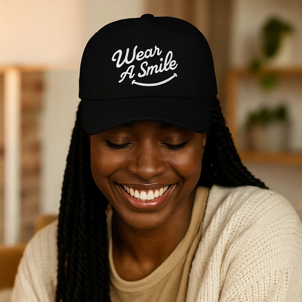Wear A Smile Black - Smile Clothing